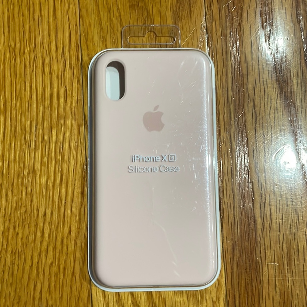 Genuine Apple iPhone XS Silicone Case Cover - Pink Sand - MTF82ZM/A - New